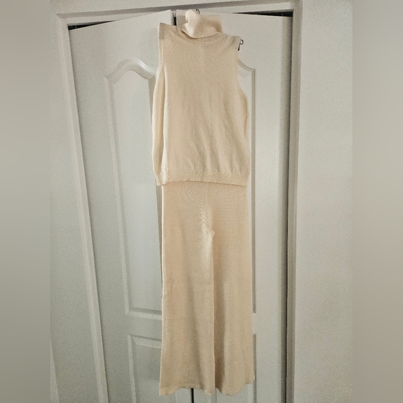NWOT MANGO 2-piece Knitted Set-Cream-M - Picture 2 of 11